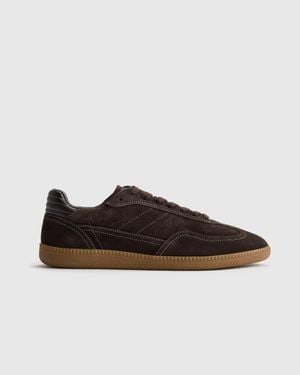Quince Italian Suede Gum Sole Sneaker, Suede Leather - Brown
