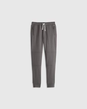 Quince French Terry Reinforced Knee Slim Jogger, Organic Cotton - Gray