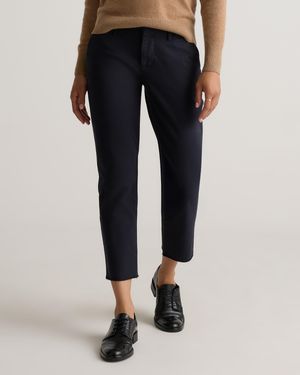 Quince Organic Stretch Cotton Chino Pants, Organic Cotton - Blue