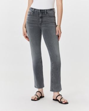 Quince Bella Stretch Straight Jeans, Organic Cotton - Blue