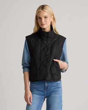 Quince Featherless Quilted Puffer Vest, Recycled Polyester - Blue