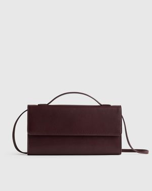 Quince Eloise Clutch, Leather - Brown