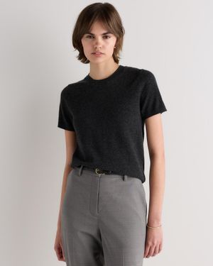 Quince Mongolian Cashmere Tee - Black
