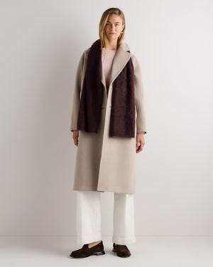 Quince Brushed Cashmere Scarf - Natural