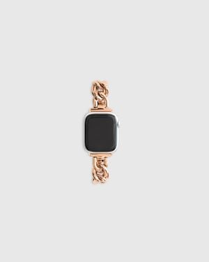 Quince Stainless Steel Bracelet Chain Smartwatch Band - White