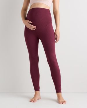 Quince Ultra-Soft Maternity Legging, Polyester - Red