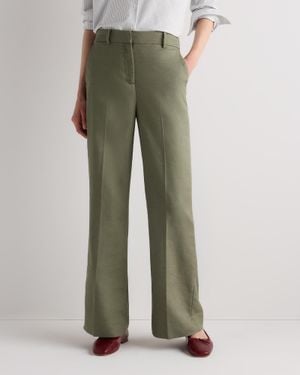 Quince European Stretch Linen Trouser - Green