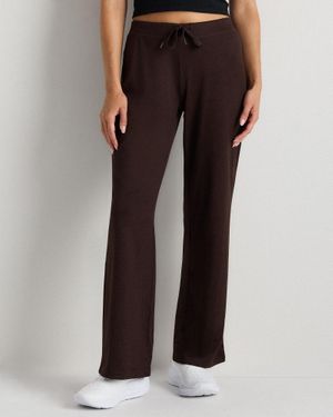 Quince Flowknit Wide Leg Pants, Recycled Polyester - Black