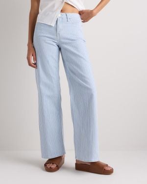 Quince Bella Stretch Wide Leg Jeans, Organic Cotton - Blue