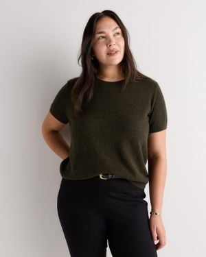 Quince Mongolian Cashmere Tee - Black