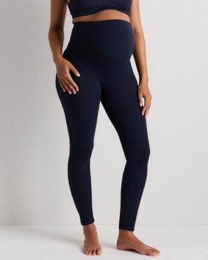 Quince Ultra-Form Maternity Pocket Leggings, Nylon/Spandex - Blue