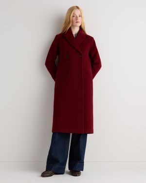 Quince Wool Cashmere Tailored Long Coat