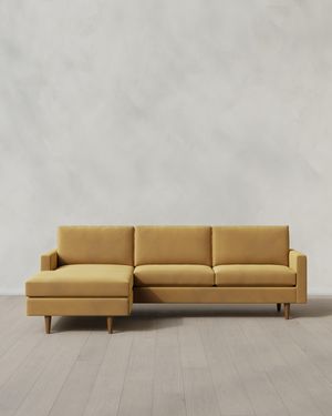 Quince Atlas Midcentury Chaise Sectional - Natural