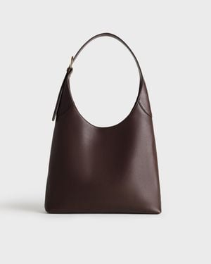 Quince Demi Large Shoulder Bag, Leather - Brown