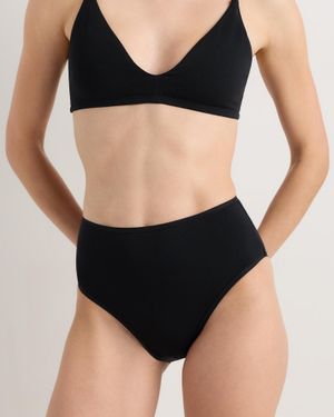 Quince High-Waisted Brief, Organic Cotton - Black