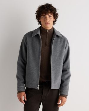 Quince Wool Cashmere Harrington Jacket - Gray