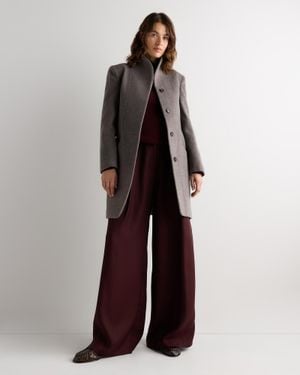 Quince Wool Cashmere Cocoon Coat - Multicolor