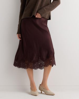 Quince Lace Skirt, Silk - Multicolor