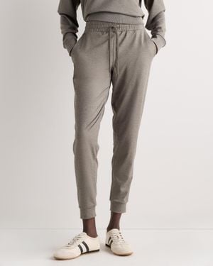 Quince Flowknit Mid-Rise Sweatpants, Recycled Polyester - Gray