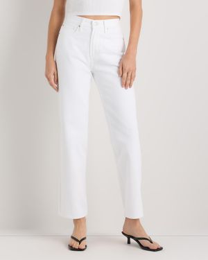 Quince Bella Rigid Straight Jeans, Cotton - White