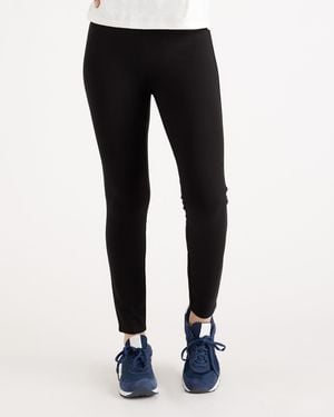 Quince Ultra-Stretch Ponte Skinny Pants, Rayon - Black