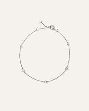 Quince 14K Diamond Bezel Station Bracelet - Natural