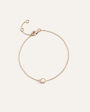 Quince 14K Birthstone Solitaire Bezel Bracelet - Natural