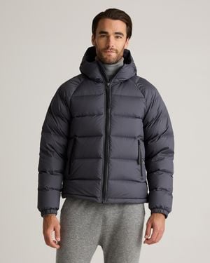 Quince Responsible Down Puffer Jacket With Hood, Recycled Polyester - Gray