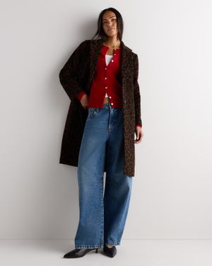 Quince Wool Cashmere Classic Single-Breasted Coat - Blue