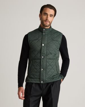Quince Featherless Quilted Vest, Nylon - Gray