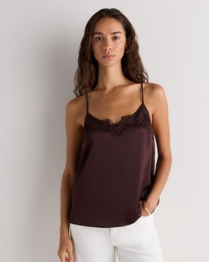 Quince Lace Cami, Silk - Purple