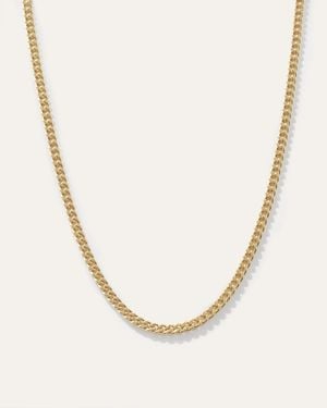 Quince Cuban Curb Chain Necklace - Metallic