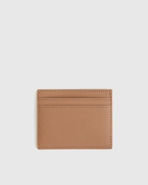 Quince Italian Leather Slim Card Case - White