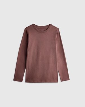Quince Jersey Long Sleeve Tee, Organic Cotton - Red