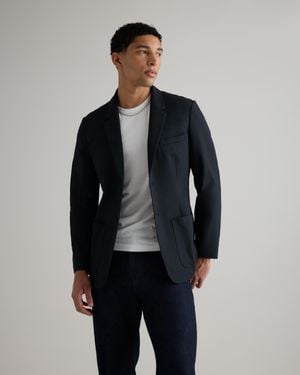 Quince Commuter Stretch Tech Blazer, Recycled Polyester - Blue