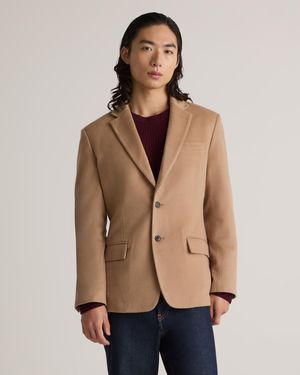 Quince 100% Mongolian Cashmere Blazer - Natural