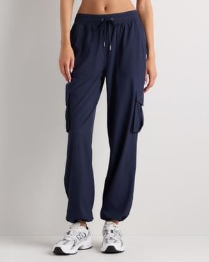 Quince Performance Tech Cargo Mid-Rise Pants, Recycled Polyester Spandex - Blue