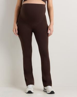 Quince Ultra-Form Maternity Bootcut Pants, Polyester - Brown