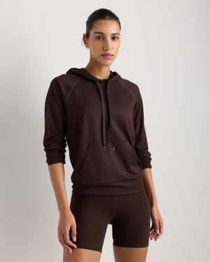 Quince Flowknit Pullover Hoodie, Recycled Polyester - Brown