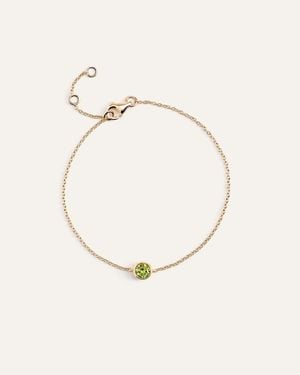 Quince 14K Birthstone Solitaire Bezel Bracelet - Natural