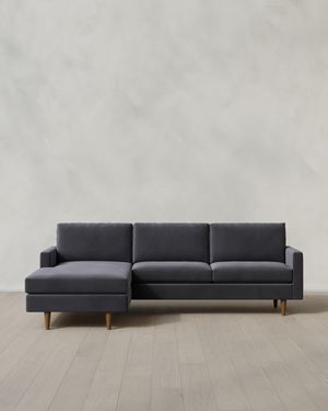Quince Atlas Midcentury Chaise Sectional - Gray