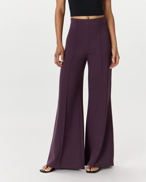 Quince Ultra-Stretch Ponte Super Wide Leg Pants, Rayon - Purple