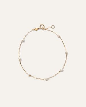 Quince 14K Gemstone Station Stackable Bracelet - Natural