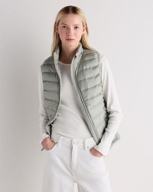 Quince Lightweight Down Packable Puffer Vest, Recycled Polyester - Gray