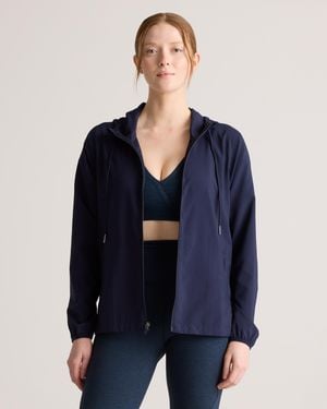 Quince Micro Ripstop Packable Hike Jacket, Polyester - Blue