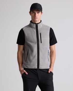 Quince Polar Fleece Full-Zip Vest, Recycled Polyester - Gray