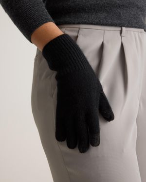 Quince Mongolian Cashmere Gloves - Black