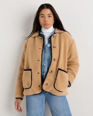 Quince Sherpa Barn Jacket, Recycled Polyester - Natural