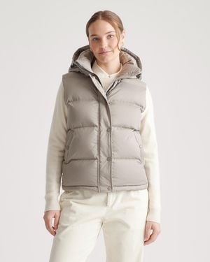 Quince Responsible Down Puffer Vest, Recycled Polyester - Natural