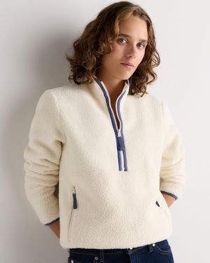 Quince Sherpa Half-Zip Jacket, 100% Polyester - Natural